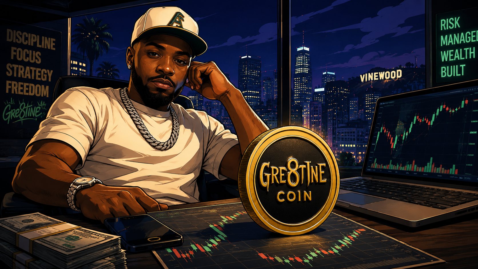 GRE8T1NE — the desk: discipline, focus, strategy, freedom